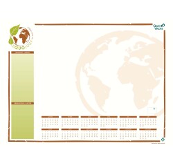 Quo Vadis - Sous-main perpétuel à feuillets - Français - Equology - Multicolore - Perpétuel - 54x40 cm -  recyclé - par 10