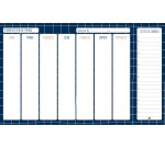 Quo Vadis - Planificateur de menus - Français - Carnets thématiques - Carreaux - Perpétuel - 16,5x26,5 cm