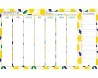 Quo Vadis - Planificateur de menus - Français - Carnets thématiques - Citron - Perpétuel - 16,5x26,5 cm