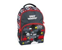 Quo Vadis - Sac à dos - Space invaders - 31x43x24 cm - Toile (polyester) - 2 compartiment(s) - Avec bretelles et poignée- par 2
