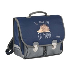 Quo Vadis - Cartable scolaire - Shaman - 38x30x14 cm - Toile (polyester) - 2 compartiment(s) - Avec bretelles et poignée- par 2