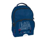 Quo Vadis - Sac à dos - Cities - 31x43x24 cm - Toile (polyester) - 2 compartiment(s) - Avec bretelles et poignée- par 2