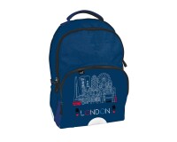 Quo Vadis - Sac à dos - Cities - 31x43x24 cm - Toile (polyester) - 2 compartiment(s) - Avec bretelles et poignée- par 2