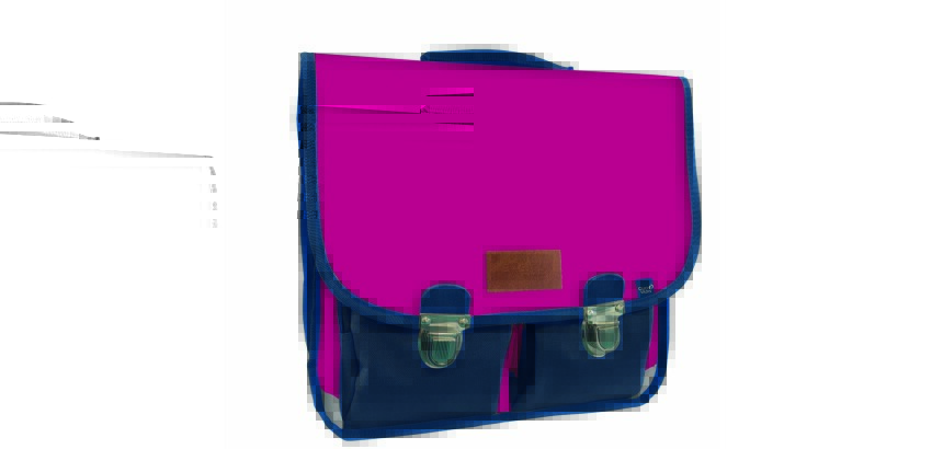 Quo Vadis - Cartable scolaire - QV Original - 38x30x14 cm - Toile (polyester) - 2 compartiment(s) - Avec bretelles et poignée- par 2