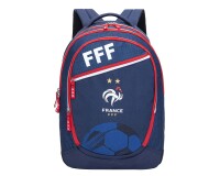 Quo Vadis - Sac à dos - FFF - Multicolore - 32x43x14 cm - Toile (polyester) - 2 compartiment(s) - Avec bretelles et poignée- par 2