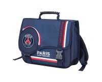 Quo Vadis - Cartable scolaire - PSG - 38x30x14 cm - Toile (polyester) - 3 compartiment(s) - Avec bretelles et poignée- par 2