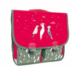 Quo Vadis - Cartable scolaire - Animascot - Oiseaux - 38x30x14 cm Toile (polyester) - 2 compartiment(s) - Avec bretelles et poignée
