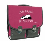 Quo Vadis - Cartable scolaire - Shaman - Bout de rêve - 38x30x14 cm Toile (polyester) - 2 compartiment(s) - Avec bretelles et poignée