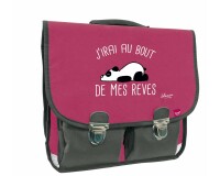 Quo Vadis - Cartable scolaire - Shaman - Bout de rêve - 38x30x14 cm Toile (polyester) - 2 compartiment(s) - Avec bretelles et poignée