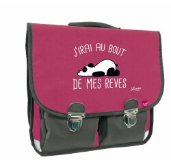 Quo Vadis - Cartable scolaire - Shaman - Bout de rêve - 38x30x14 cm Toile (polyester) - 2 compartiment(s) - Avec bretelles et poignée