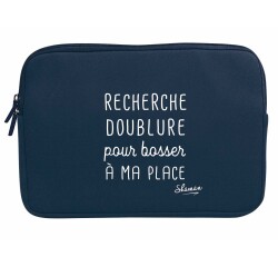 Quo Vadis - Housse ordinateur - Shaman - Bleu - 34x23,5x2,5 cm Toile (polyester) - 2 compartiment(s)