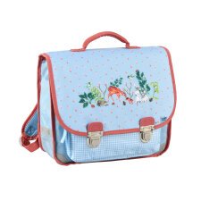 Cartable Vintage Quo Vadis - Animascot - 36x30x14 cm - Forêt