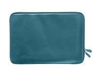 Quo Vadis - Housse ordinateur - Satiny - Bleu canard - 37x26x1,5 cm Cuir pleine fleur de vachette - 1 compartiment(s)