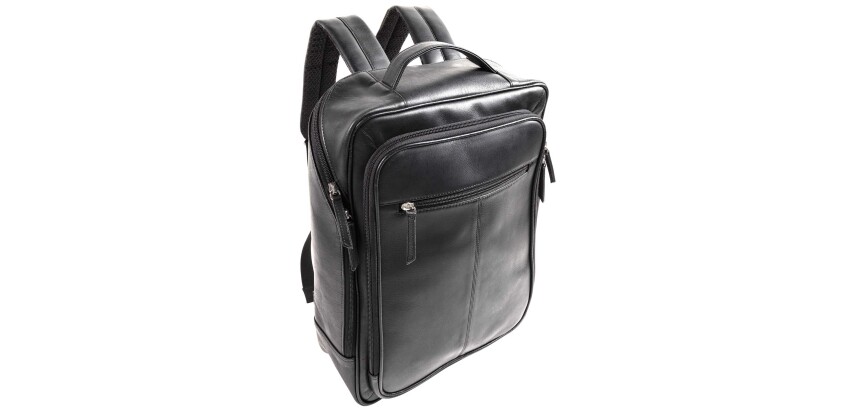Quo Vadis - Sac à dos - Rangers - 43x30x14 cm Cuir pleine fleur de buffle - 2 compartiment(s) - Avec bretelles et poignée
