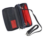 Quo Vadis - Sac - Satiny - Bleu marine - 20x12,5x5 cm Cuir pleine fleur de vachette - 2 compartiment(s) - Avec bandoulière