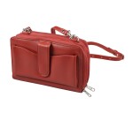 Quo Vadis - Sac - Satiny - Rouge - 20x12,5x5 cm Cuir pleine fleur de vachette - 2 compartiment(s) - Avec bandoulière