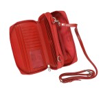 Quo Vadis - Sac - Satiny - Rouge - 20x12,5x5 cm Cuir pleine fleur de vachette - 2 compartiment(s) - Avec bandoulière