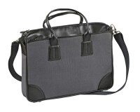 Quo Vadis - Sacoche cabas - S1829 - Noir - 38x29x7 cm - Cuir pleine fleur de vachette - 2 compartiment(s) - Avec bandoulière et poignée