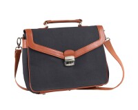 Quo Vadis - Sacoche - S1829 - Orange - 30x27x05 cm - Cuir pleine fleur de vachette - 1 compartiment(s) - Avec bandoulière et poignée