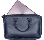 Quo Vadis - Sacoche large - Goya - Bleu - 42x28x9 cm - Cuir pleine fleur de vachette - 3 compartiment(s) - Avec bandoulière et poignée