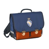 Quo Vadis - Cartable scolaire - Louise & Arthur - 38x30x14 cm - Toile (polyester) - 2 compartiment(s) - Avec bretelles et poignée- par 2