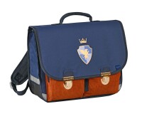 Quo Vadis - Cartable scolaire - Louise & Arthur - 38x30x14 cm - Toile (polyester) - 2 compartiment(s) - Avec bretelles et poignée- par 2