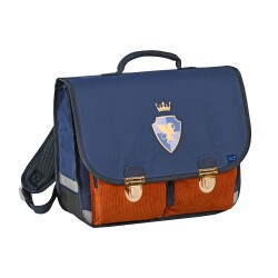 Quo Vadis - Cartable scolaire - Louise & Arthur - 38x30x14 cm - Toile (polyester) - 2 compartiment(s) - Avec bretelles et poignée- par 2