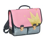 Quo Vadis - Cartable scolaire - Louise & Arthur - 38x30x14 cm - Toile (polyester) - 2 compartiment(s) - Avec bretelles et poignée- par 2