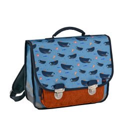 Cartable Vintage Quo Vadis - Animascot - 36x30x14 cm - Baleine