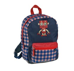 Quo Vadis - Sac à dos primaire - Louise & Arthur - Mécanique - 23,5x34x13,5 cm Toile (polyester) - 1 compartiment(s) - Avec bretelles et poignée