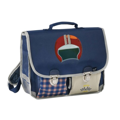 Quo Vadis - Cartable scolaire - Louise & Arthur - Multicolore - 38x30x14 cm - Toile (polyester) - 2 compartiment(s) - Avec bretelles et poignée
