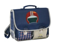 Quo Vadis - Cartable scolaire - Louise & Arthur - Mécanique - 38x30x14 cm Toile (polyester) - 2 compartiment(s) - Avec bretelles et poignée