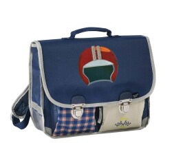 Quo Vadis - Cartable scolaire - Louise & Arthur - Mécanique - 38x30x14 cm Toile (polyester) - 2 compartiment(s) - Avec bretelles et poignée