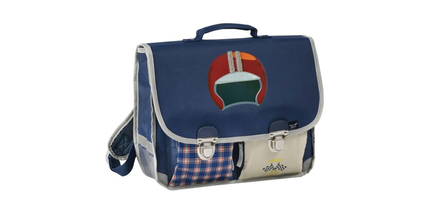 Quo Vadis - Cartable scolaire - Louise & Arthur - Mécanique - 38x30x14 cm Toile (polyester) - 2 compartiment(s) - Avec bretelles et poignée