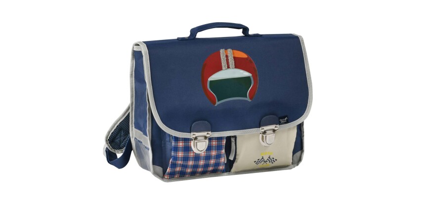 Quo Vadis - Cartable scolaire - Louise & Arthur - Mécanique - 38x30x14 cm Toile (polyester) - 2 compartiment(s) - Avec bretelles et poignée