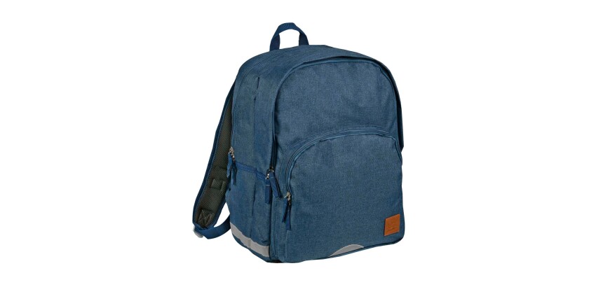 Quo Vadis - Sac à dos - QV Original - Bleu denim - 31x43x24 cm Toile (polyester) - 2 compartiment(s) - Avec bretelles et poignée
