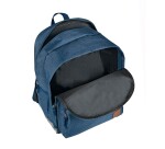 Quo Vadis - Sac à dos - QV Original - Bleu denim - 31x43x24 cm Toile (polyester) - 2 compartiment(s) - Avec bretelles et poignée