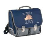 Quo Vadis - Cartable scolaire - Shaman - Bleu - 38x30x14 cm Toile (polyester) - 2 compartiment(s) - Avec bretelles et poignée