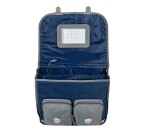 Quo Vadis - Cartable scolaire - Shaman - Bleu - 38x30x14 cm Toile (polyester) - 2 compartiment(s) - Avec bretelles et poignée