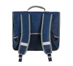 Quo Vadis - Cartable scolaire - Shaman - Bleu - 38x30x14 cm Toile (polyester) - 2 compartiment(s) - Avec bretelles et poignée