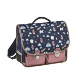 Quo Vadis - Cartable scolaire - Louise & Arthur - Multicolore - 38x30x14 cm - Toile (polyester) - 2 compartiment(s) - Avec bretelles et poignée