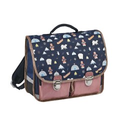 Quo Vadis - Cartable scolaire - Louise & Arthur - Multicolore - 38x30x14 cm - Toile (polyester) - 2 compartiment(s) - Avec bretelles et poignée