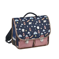 Quo Vadis - Cartable scolaire - Louise & Arthur - Multicolore - 38x30x14 cm - Toile (polyester) - 2 compartiment(s) - Avec bretelles et poignée