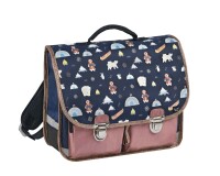 Quo Vadis - Cartable scolaire - Louise & Arthur - Inuit - 38x30x14 cm Toile (polyester) - 2 compartiment(s) - Avec bretelles et poignée