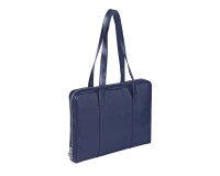 Quo Vadis - Sacoche - Satiny - Bleu marine - 38x28,5x5 cm Cuir pleine fleur de vachette - 2 compartiment(s) - Avec bretelles
