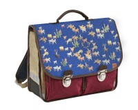 Quo Vadis - Cartable scolaire - Louise & Arthur - Multicolore - 38x30x14 cm - Toile (polyester) - 2 compartiment(s) - Avec bretelles et poignée