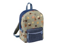Quo Vadis - Sac à dos primaire - Louise & Arthur - Cowboy - 23,5x34x13,5 cm Toile (polyester) - 1 compartiment(s) - Avec bretelles et poignée