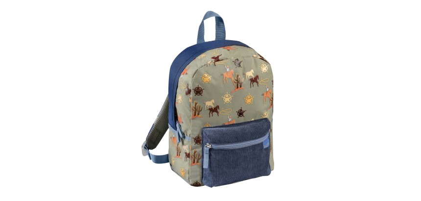 Quo Vadis - Sac à dos primaire - Louise & Arthur - Cowboy - 23,5x34x13,5 cm Toile (polyester) - 1 compartiment(s) - Avec bretelles et poignée