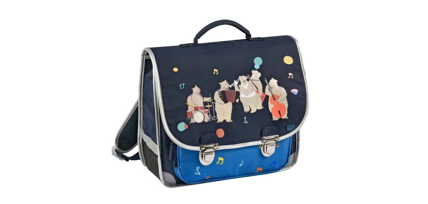 Quo Vadis - Cartable scolaire - Animascot - Multicolore - 36x30x14 cm - Toile (polyester) - 2 compartiment(s) - Avec bretelles et poignée
