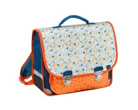 Quo Vadis - Cartable scolaire - Animascot - Girafe - 36x30x14 cm Toile (polyester) - 2 compartiment(s) - Avec bretelles et poignée